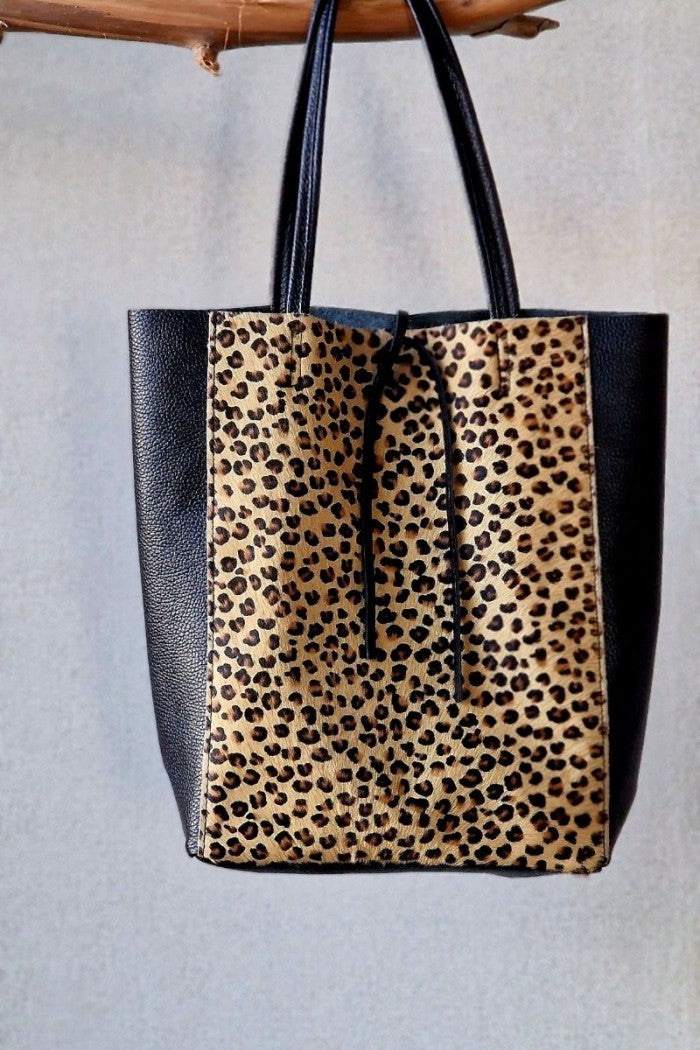 Bolso de piel de potro y piel Es la tendencia de la