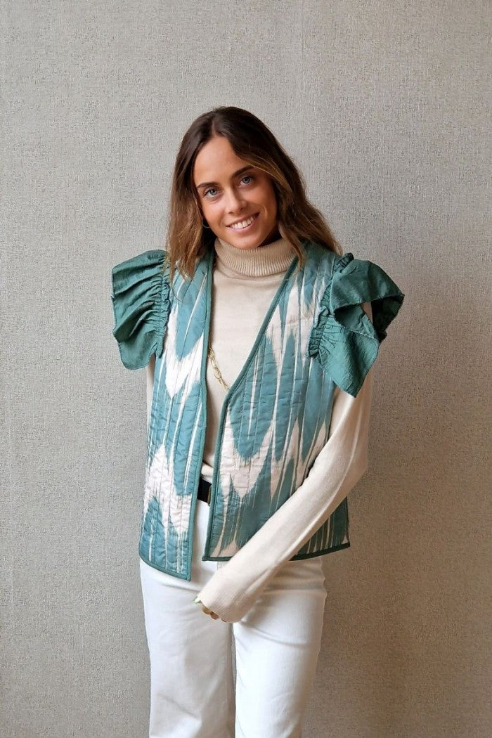 Los chalecos estampados de mujer de Liberatta son una prenda clave