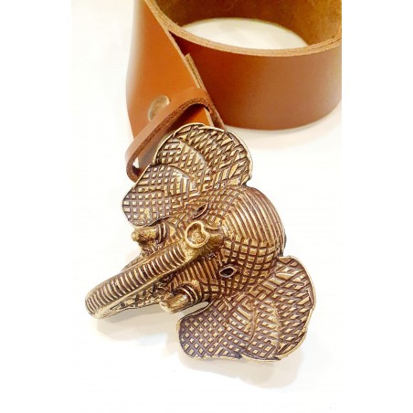 Cinturon Piel Mujer Elefante 
