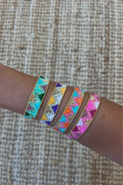 Pulseras con abalorios