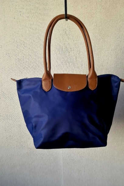 Bolso shopper azul marino