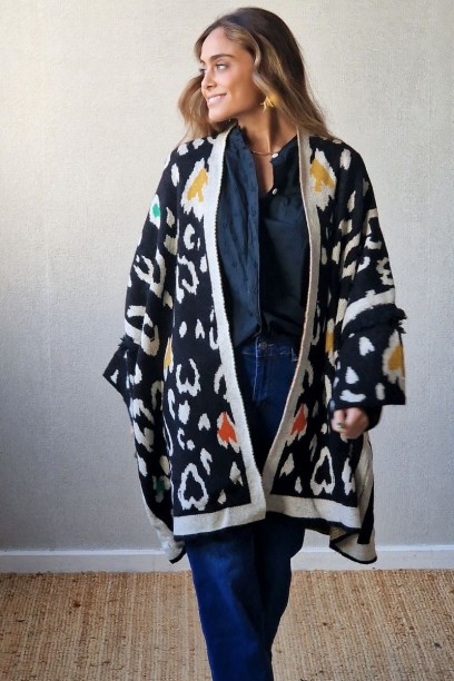 Chaqueta punto oversize...