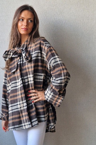 Camisa oversize a de...