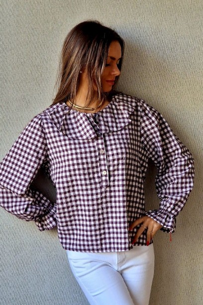 Blusa cuadros de vichy...