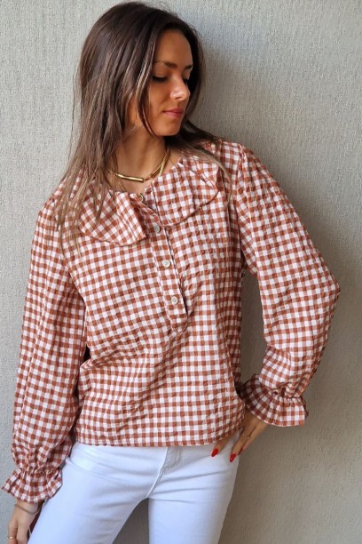 Blusa cuadros de vichy...