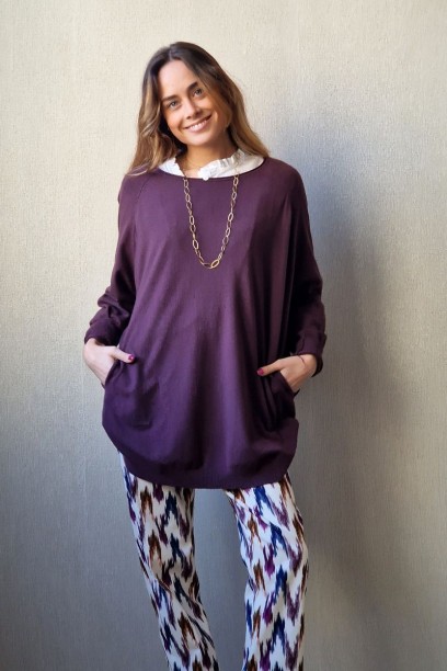 Jersey oversize con botones...