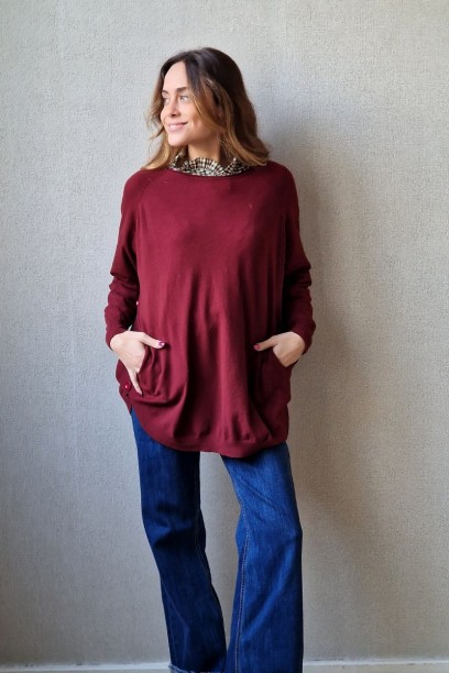 Jersey oversize con botones...