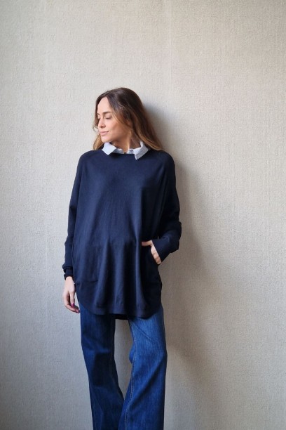 Jersey oversize con botones...