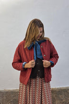 Chaqueta acolchada caldero con bolsillos
