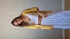 kimono tipo lino amarillo