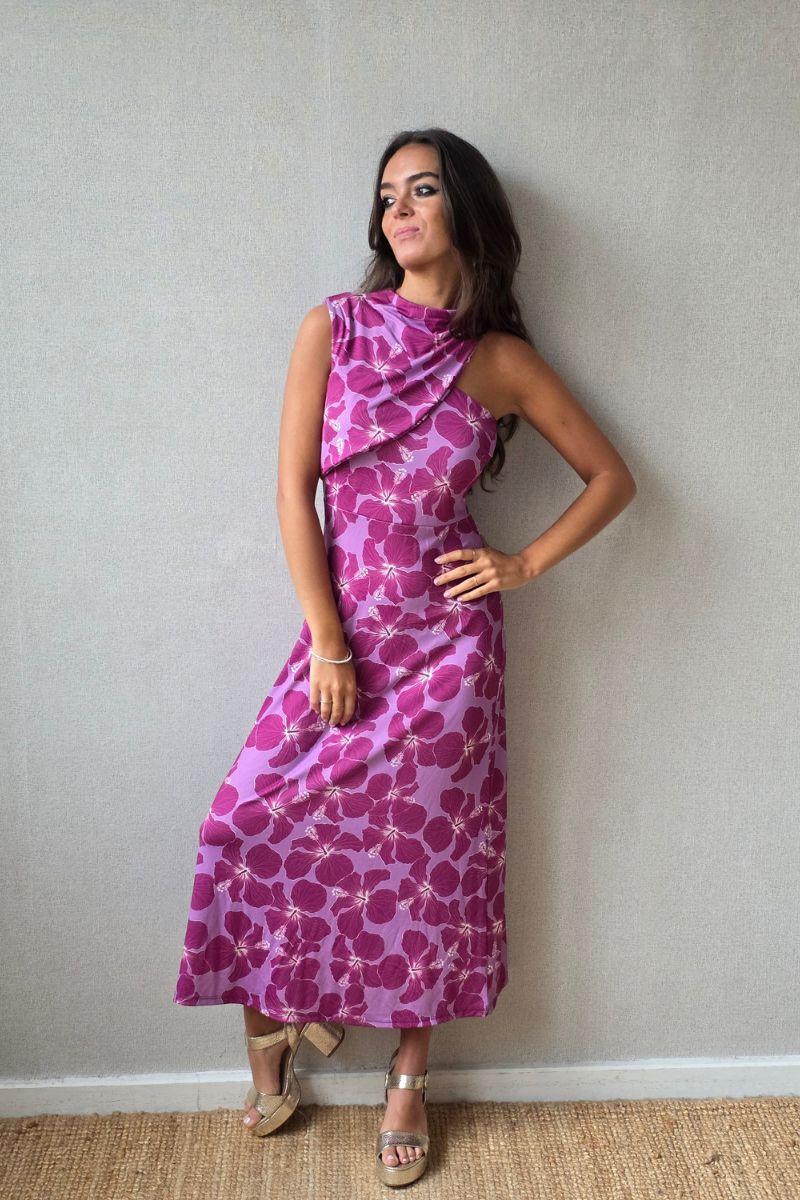Vestido de flores grandes buganvilla