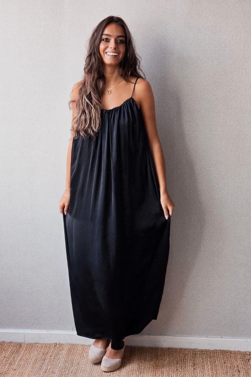 Vestido al bies megro