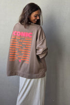 Sudadera oversize iconic topo