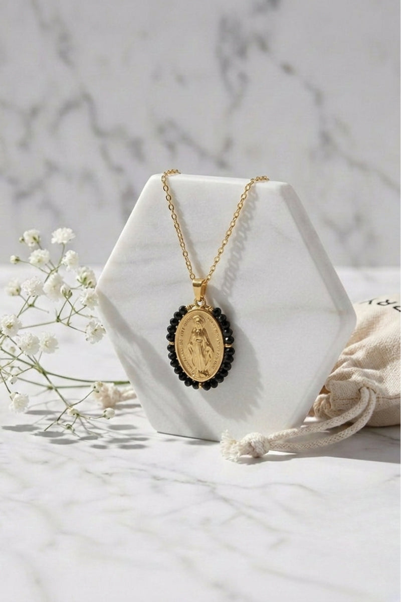 Virgencita milagrosa grande negra