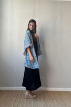 KIMONO ESTAMPADO AZUL