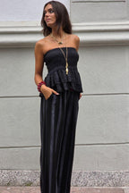Total look top y pantalón negro