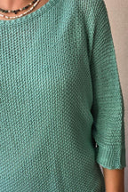 Jersey calado verde bonito