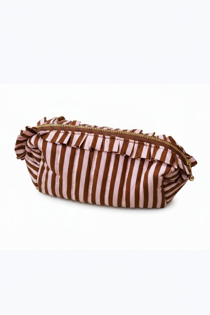 Neceser/estuche marrón chocolate