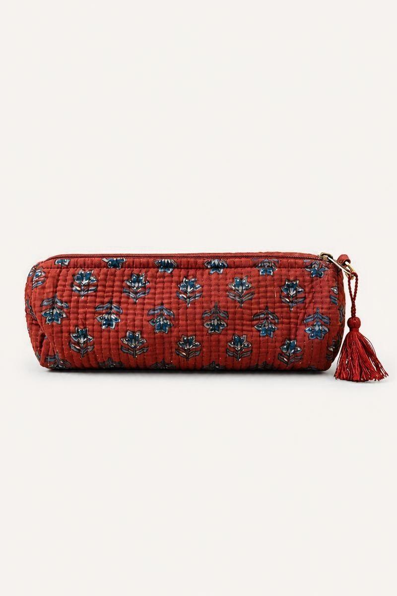 Estuche/neceser teja telas indias