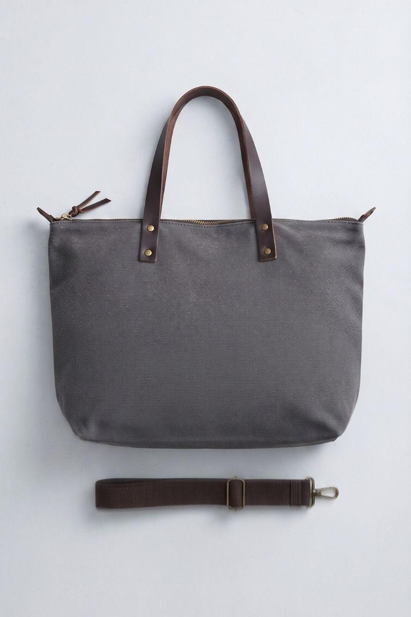 Bolso oversize loneta topo