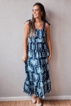 Vestido de tirantes estampado