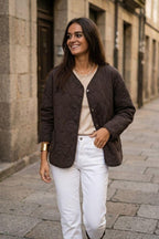 Chaqueta acolchada chocolate