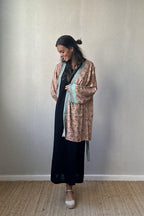 Kimono estampado naranja