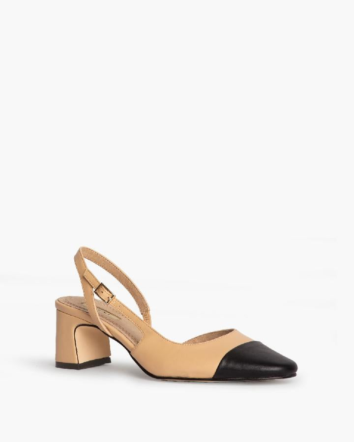Zapato tipo Chanel camel