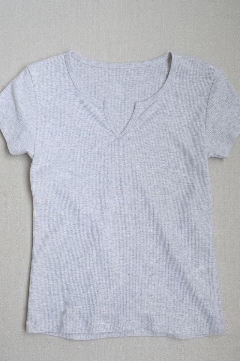 Camiseta básica teen GRIS