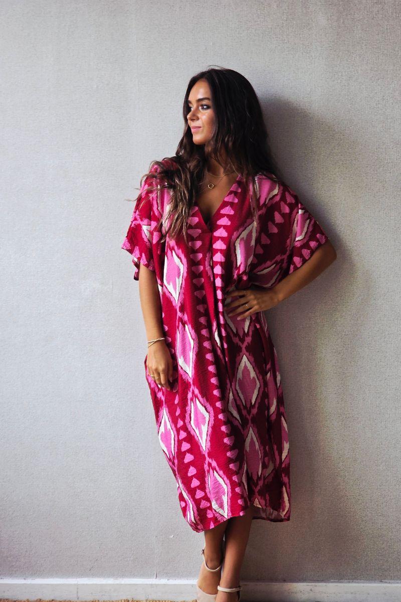 Vestido  rombos oversize