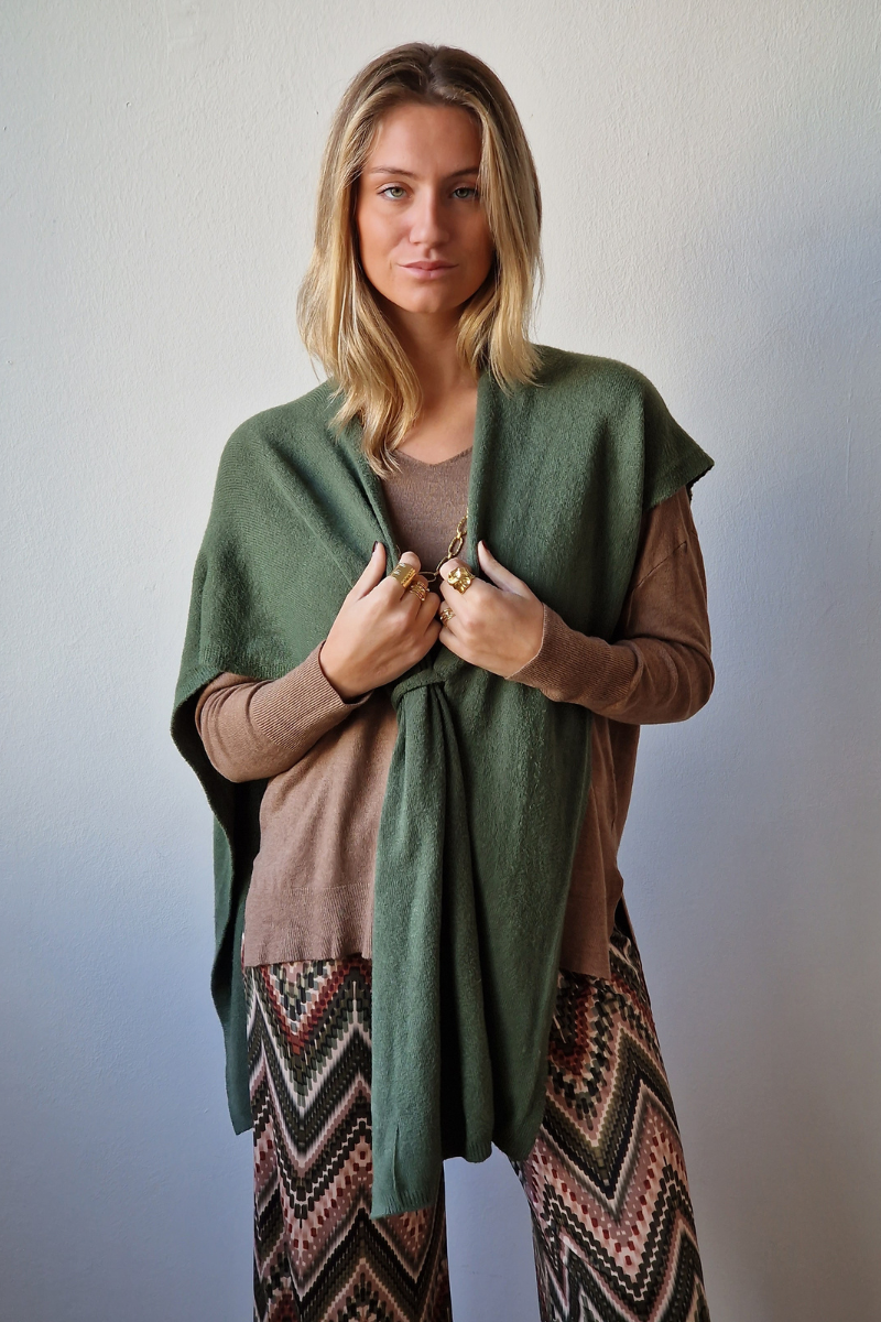 Jersey con capa verde