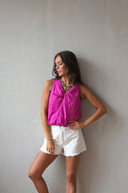 Top nudo magenta