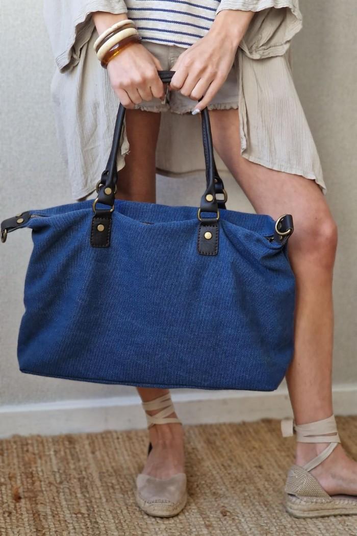 bOLSO DE LONETA OVERSIZE AZUL JEANS