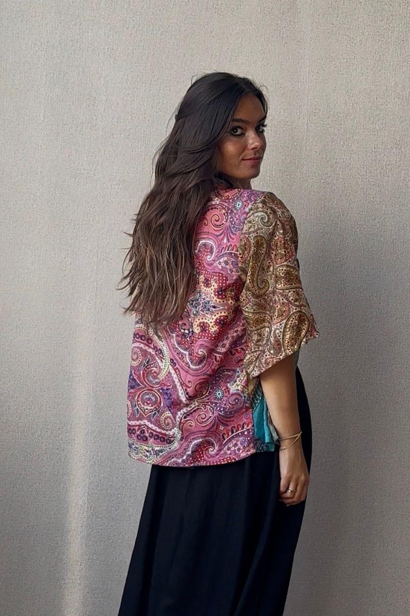 Kimono indio color morado
