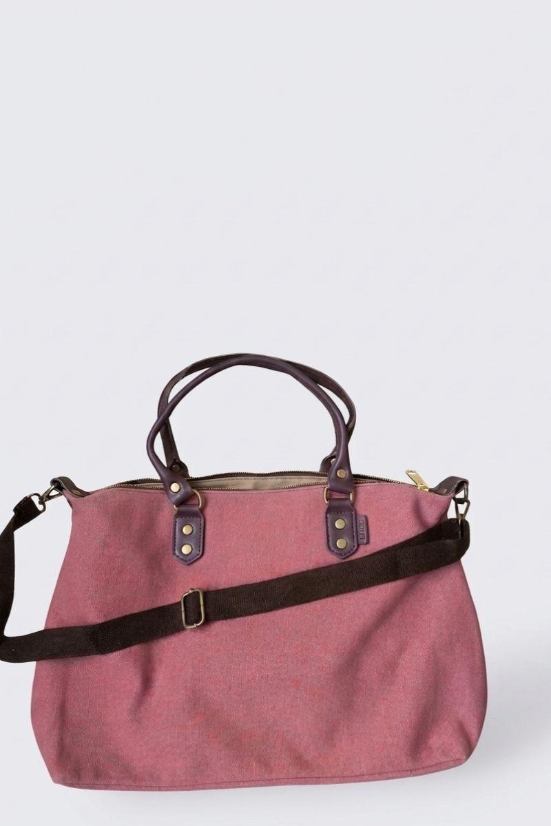 Bolso loneta oversize teja con opción a personalizar