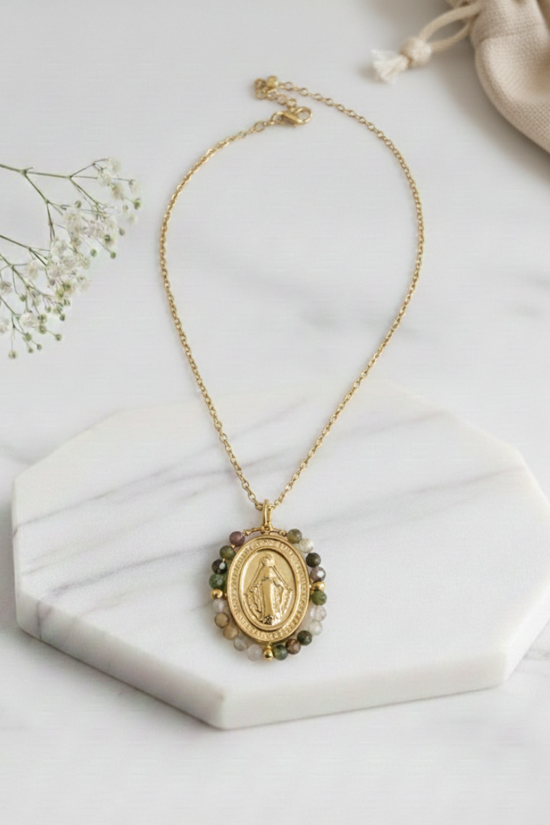 Gargantillas mini de la Virgencita milagrosa