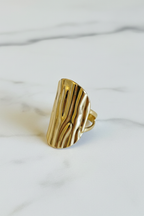 Anillo ajustable grande  labrado