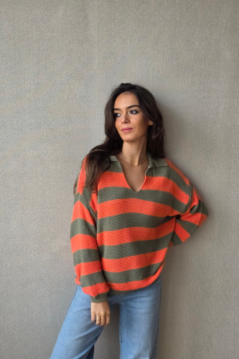 Jersey Rayas - Salvia