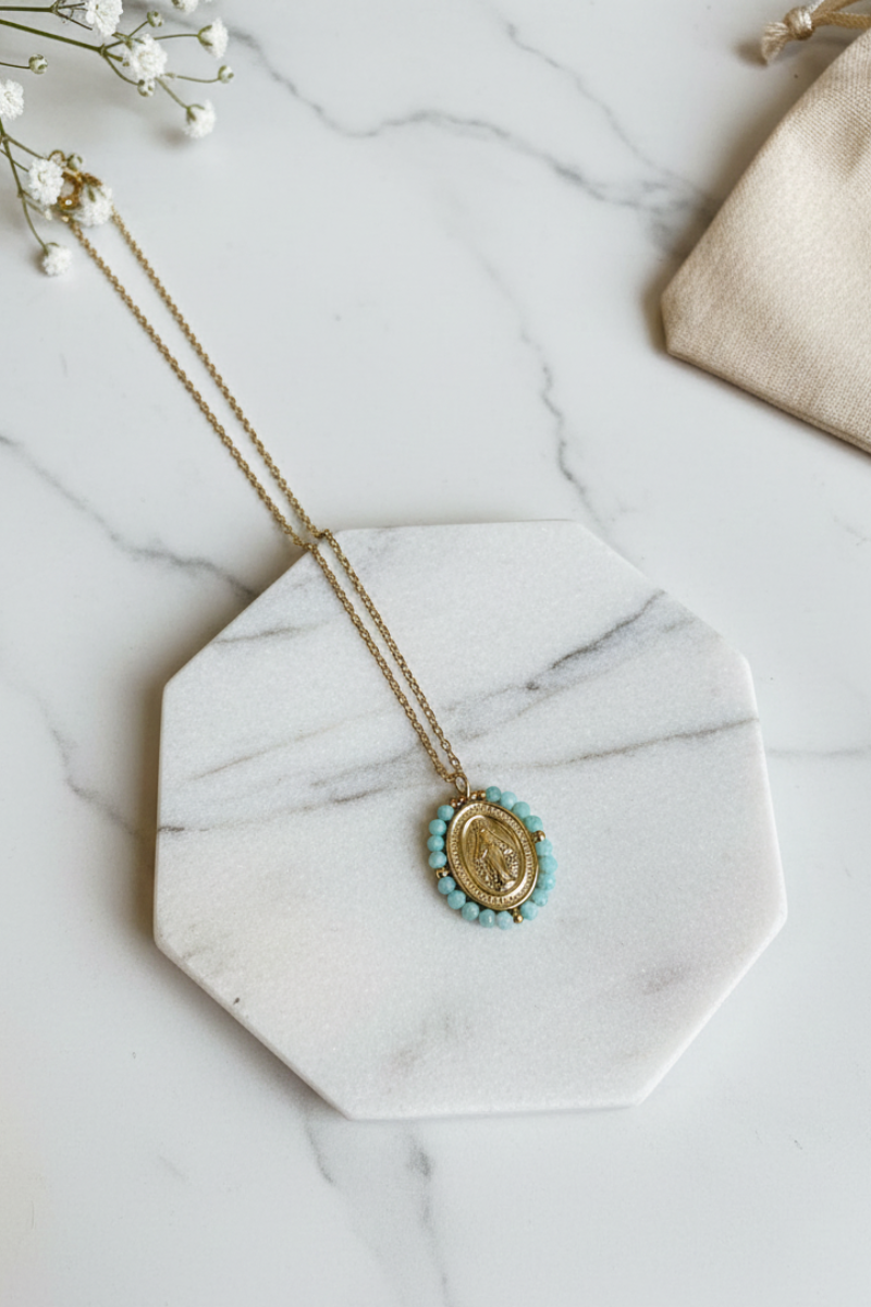 Gargantillas mini de la Virgencita milagrosa