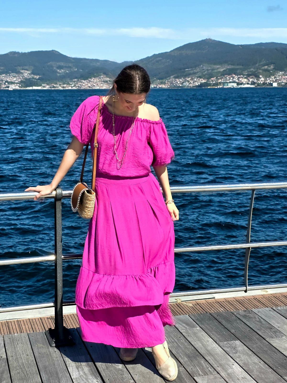 Falda Volantes Magenta
