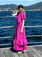 Falda Volantes Magenta