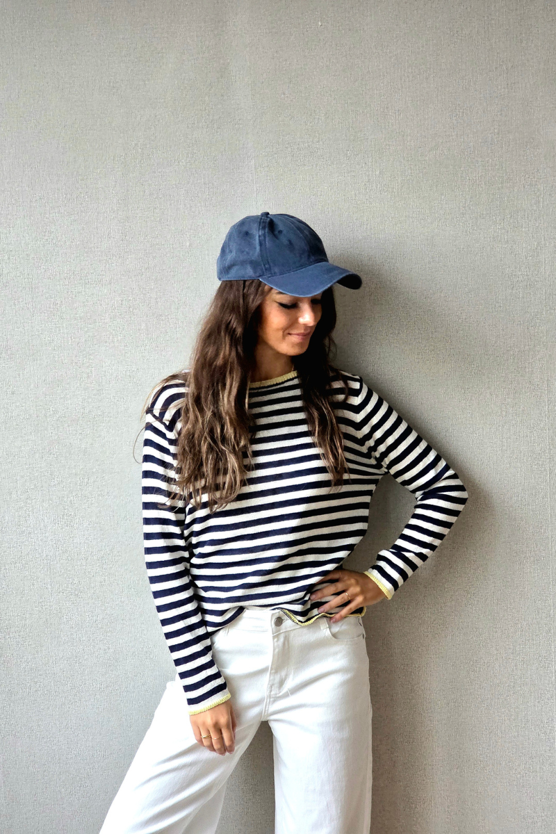 Jersey Sunset Rayas Azul Marino