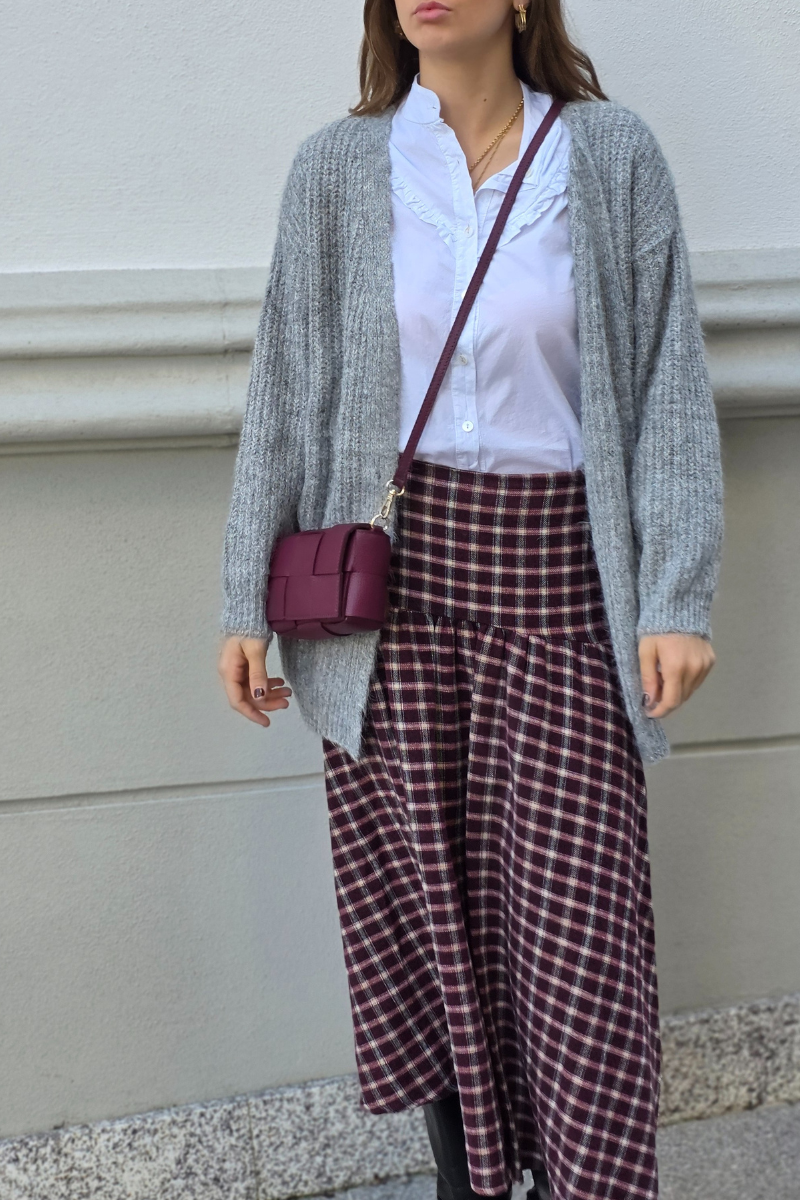 Chaqueta de punto Olivia gris