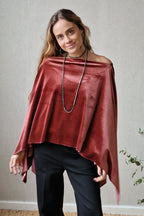 Capa de terciopelo rosa