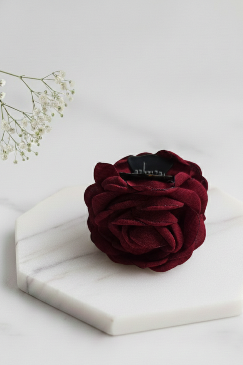 Flores en versión pinza granate