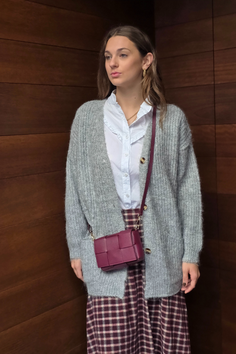 Chaqueta de punto Olivia gris