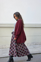 Chaqueta de punto Olivia granate