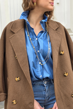 Camisa Rayas Azul Jean