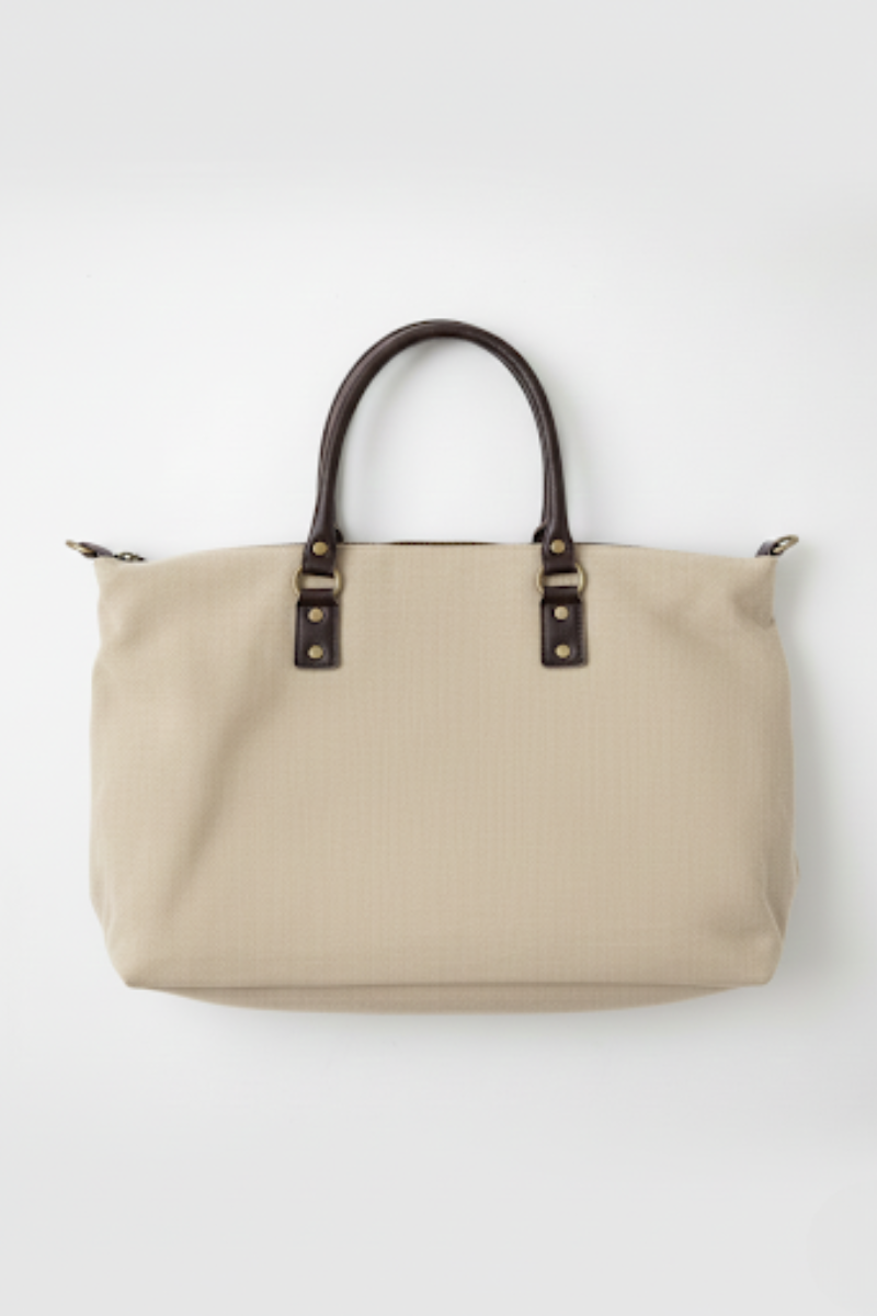 Bolso loneta oversize beige con opción a personalizar