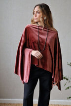 Capa de terciopelo rosa